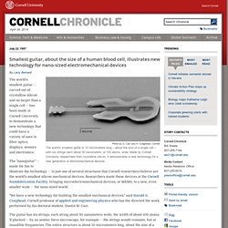 Science News: Nanoguitar