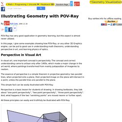 Illustrating Geometry with POV-Ray