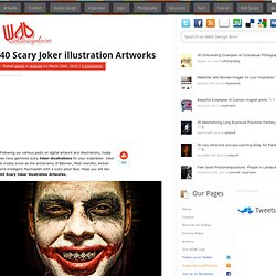 40 Scary Joker illustration Artworks