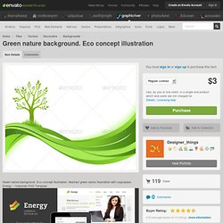 Green nature background. Eco concept illustration