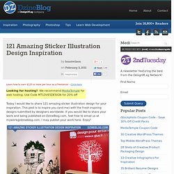 121 Amazing Sticker Illustration Design Inspiration at DzineBlog