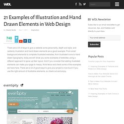 21 Examples of Illustration and Hand Drawn Elements in Web Design
