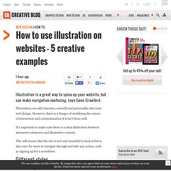 How to use illustration on websites - 5 creative examples