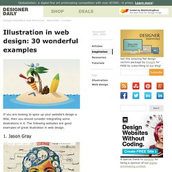 Illustration in web design: 30 wonderful examples