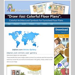 Color floor plans illustrations made by artists designer from around the world