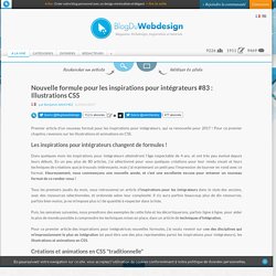 Nouvelle formule pour les inspirations pour intégrateurs #83 : Illustrations CSS