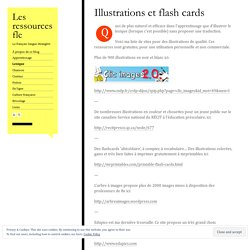 Illustrations et flash cards
