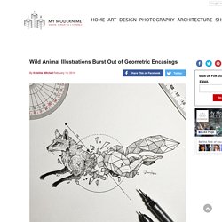 Wild Animal Illustrations Burst Out of Geometric Encasings
