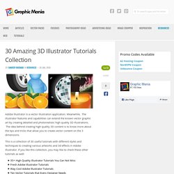 30 Amazing 3D Illustrator Tutorials Collection