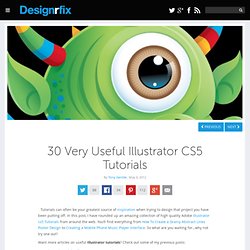 30 Very Useful Illustrator CS5 Tutorials