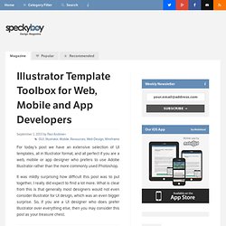 Illustrator Template Toolbox for Web, Mobile and App Developers