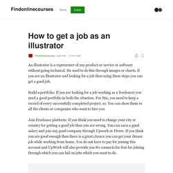 How to get a job as an illustrator