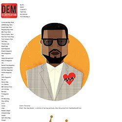 Freelance illustrator and graphic artist - Dale Edwin Murray - Hip Hop Heads Portraits