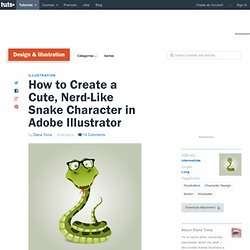 How to Create a Cute, Nerd-Like Snake Character in Adobe Illustrator