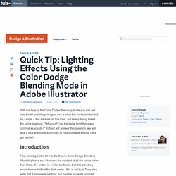 Lighting Effects Using the Color Dodge Blending Mode in Adobe Illustrator