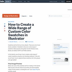 How to Create a Wide Range of Custom Color Swatches in Illustrator - Vectortuts+