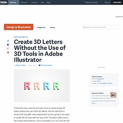 Create 3D Letters Without the Use of 3D Tools in Adobe Illustrator
