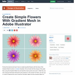 Create Simple Flowers With Gradient Mesh in Adobe Illustrator