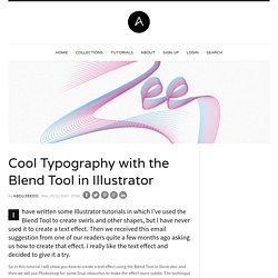 Cool Typography with the Blend Tool in Illustrator