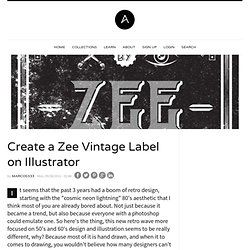 Create a Zee Vintage Label on Illustrator