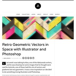 Retro Geometric Vectors in Space with Illustrator and Photoshop