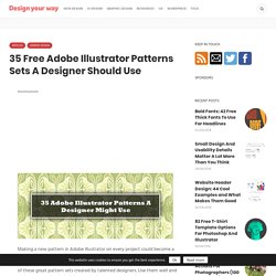 35 Adobe Illustrator Patterns Sets A Designer Should Use