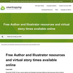 Free Author and Illustrator resources and virtual story times available online - Smartcopying