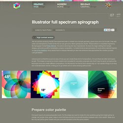 Illustrator full spectrum spirograph