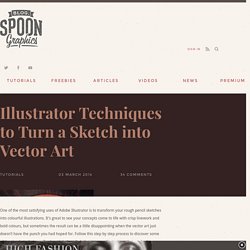 Illustrator Techniques to Turn a Sketch into Vector Art