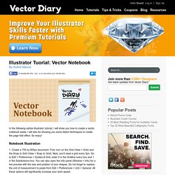 Illustrator Tuorial: Vector Notebook