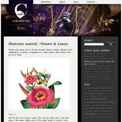 Illustrator tutorial : Flowers & Leaves