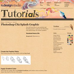 Illustrator Tutorial: Photoshop CS2 Splash Graphic