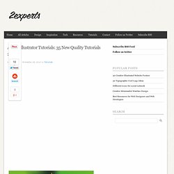 Adobe Illustrator Tutorials: 35 New Quality Tutorials 2010