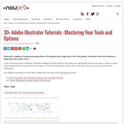 30+ Adobe Illustrator Tutorials : Mastering Your Tools and Options