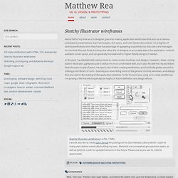 Sketchy Illustrator wireframes&gt; Matthew Rea Design - Interface design with people in mind.