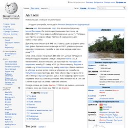 Амазон — Википедија, слободна енциклопедија
