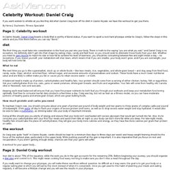 Celebrity Wrokout: Daniel Craig