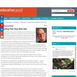 Bernie Poole: Creating Your Own Web Site