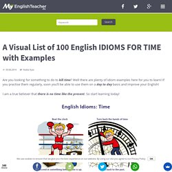 A Visual List of 100 English IDIOMS FOR TIME with Examples