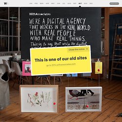 With Associates — A digital agency, we build and design websites and apps