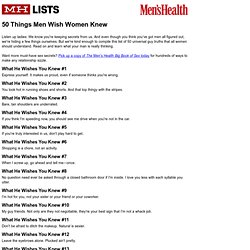 www.menshealth.com/mhlists/things_men_want_from_women/printer.php