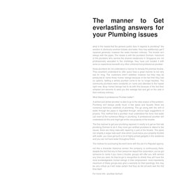 THE MANNER TO GET EVERLASTING ANSWERS FOR YOUR PLUMBING ISSUES
