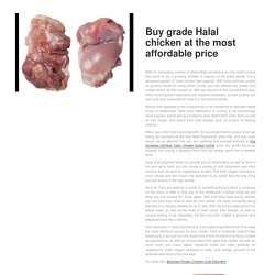 Buy grade Halal chicken at the most affordable price