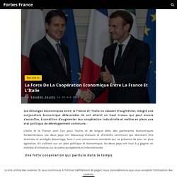 Echanges économiques entre la France et l'Italie