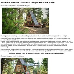 Build this A-Frame Cabin on a budget! (built for $700)