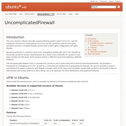 UncomplicatedFirewall