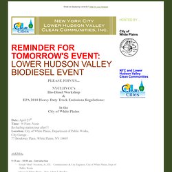 Hudson Valley Biodiesel Event