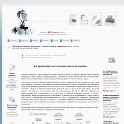 Алгоритм обратного распространения ошибки