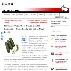 Monsanto Cucumbers Cause Genital Baldness