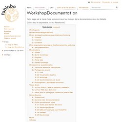 WorkshopDocumentation - La documentation dans les fablabs